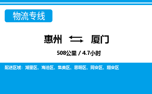 惠州到廈門物流專線_惠州至廈門物流公司_惠州到廈門貨運專線